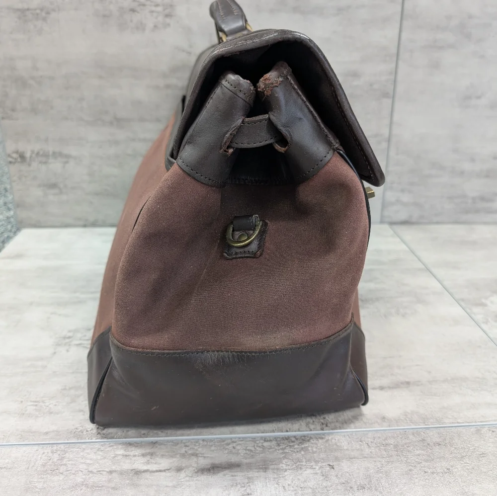Vintage Hartmann Brown Leather Briefcase Laptop Bag Carry On